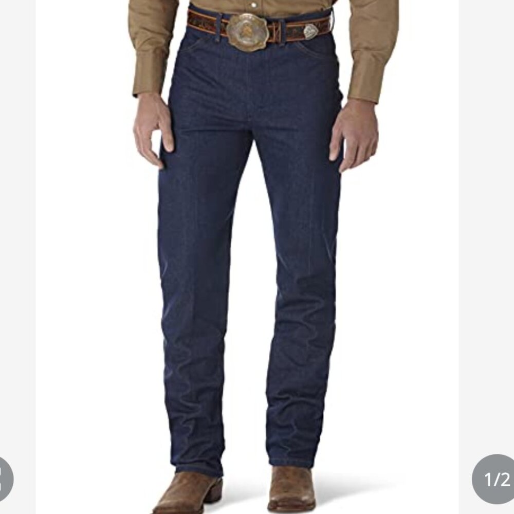 Wrangler Mens 13Mwz Cowboy Cut Original Fit Jeans NEW  DARK STONE COLOR